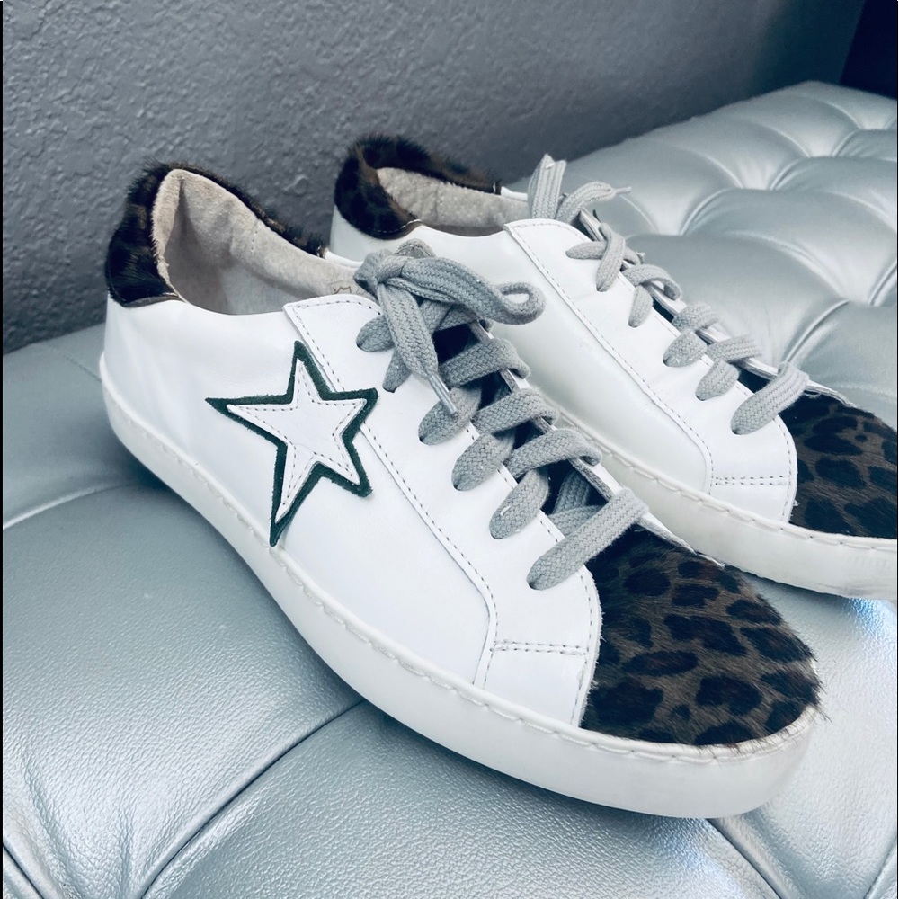 Ovyé by Cristina Lucchi Star Sneakers w/ Fuzzy Toe